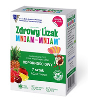 LIZAKI MIX SMAKÓW NA ODPORNOŚĆ BEZ CUKRU BEZGLUTENOWY (7 szt.) 42 g - MNIAM MNIAM STARPHARMA