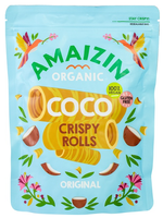 RURKI WAFLOWE KOKOSOWE BEZGLUTENOWE BIO 140 g - AMAIZIN