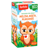 HERBATKA DLA DZIECI - MELISA, MIĘTA I RUMIANEK PO 6 MIESIĄCU BIO (20 x 1,5 g) 30 g - APOTHEKE