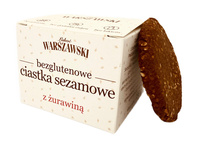 CIASTKA SEZAMOWE Z ŻURAWINĄ BEZGLUTENOWE 150 g - ŁAKOĆ WARSZAWSKI