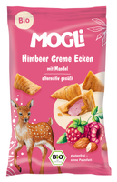 ROŻKI Z KREMEM MIGDAŁOWO - MALINOWYM BEZGLUTENOWE BIO 30 g - MOGLI