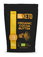 TŁUSZCZ KAKAOWY BEZGLUTENOWY KETO BIO 200 g - COCOA