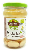 FASOLA JAŚ GOTOWANA BEZGLUTENOWA BIO 300 g (175 g) (SŁOIK) - FARMA ŚWIĘTOKRZYSKA