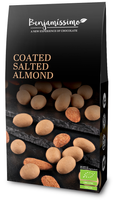 MIGDAŁY W POLEWIE SŁONY KARMEL BEZGLUTENOWE BIO 60 g - BENJAMISSIMO