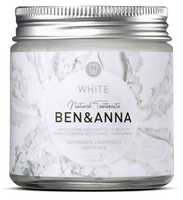 PASTA DO ZĘBÓW WYBIELAJĄCA BEZ FLUORU ECO 100 ml (SŁOIK) - BEN & ANNA