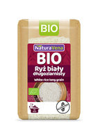RYŻ BIAŁY DŁUGOZIARNISTY BEZGLUTENOWY BIO 500 g - NATURAVENA
